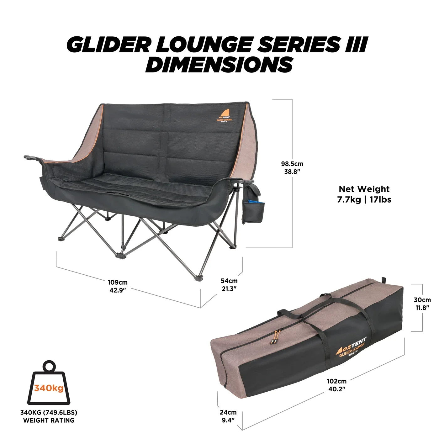 Oztent Glider Lounge Series lll