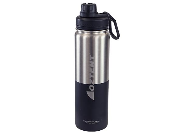 Oztent Alpine Stainless Vacuum Insulated Bottle Black 710ml