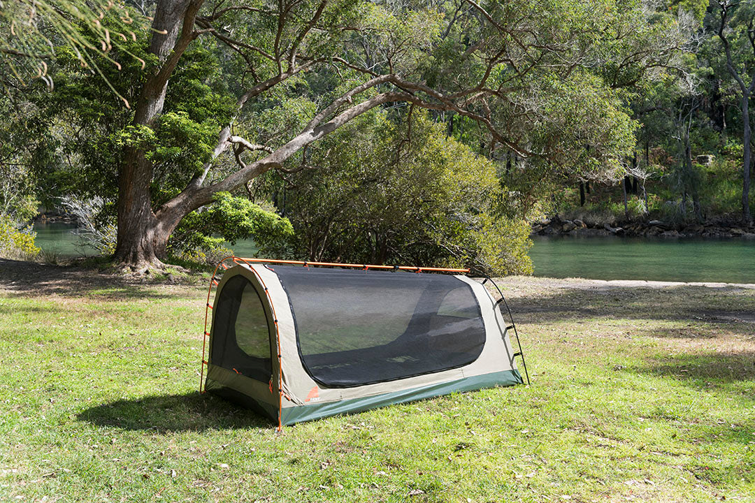 Oztent DS-1 Pitch Black Single Dome Swag