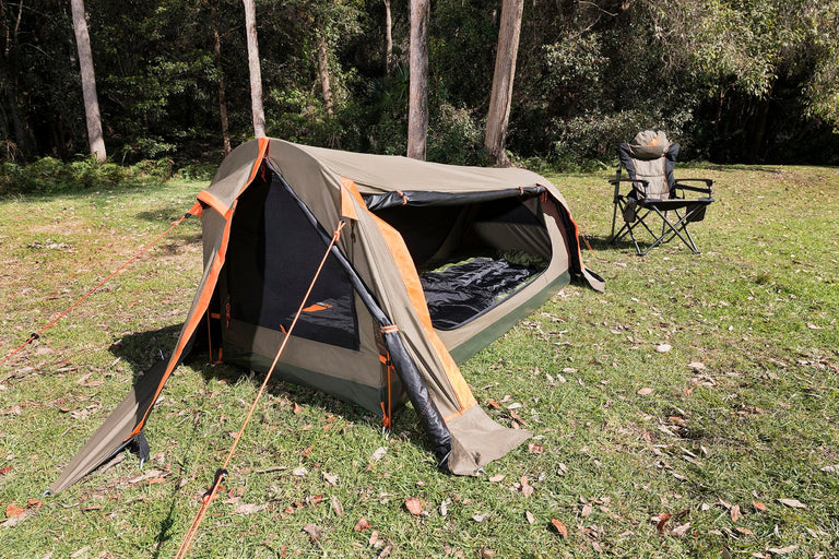 Oztent DS 2 Pitch Black Double Dome Swag OztentNZ