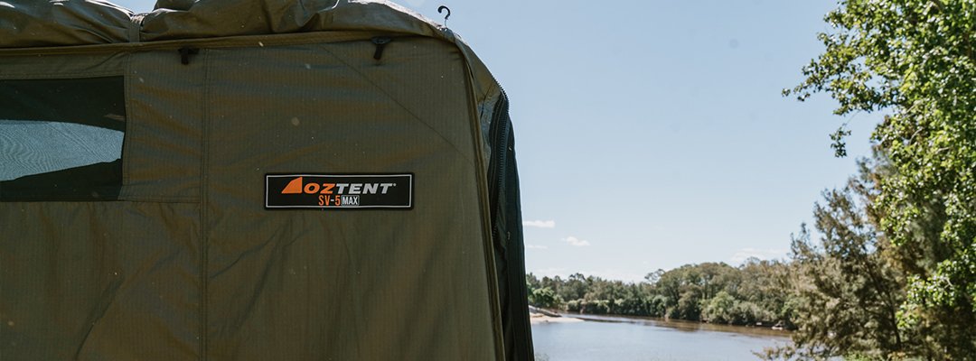 oztent tarp Oztent SV5 Max 3.5 x 2.5m with Zip In Tarp Extension – OztentNZ